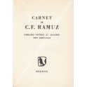 Carnet de C.F. Ramuz
