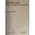Repertorio Generale Annuale del Foro Italiano. Annata 1989