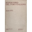 Repertorio Generale Annuale del Foro Italiano. Annata 1972