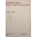 Repertorio Generale Annuale del Foro Italiano. Annata 1985