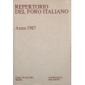 Repertorio Generale Annuale del Foro Italiano. Annata 1987