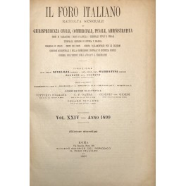 Il Foro Italiano. Annata 1899