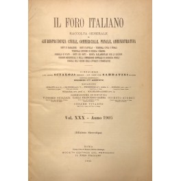 Il Foro Italiano. Annata 1905