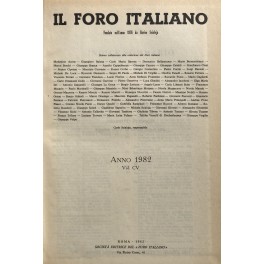 Il Foro Italiano. Annata 1982 Il Foro Italiano. Annata 1982