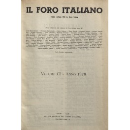 Il Foro Italiano. Annata 1978