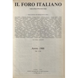 Il Foro Italiano. Annata 1988 Il Foro Italiano. Annata 1988