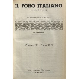 Il Foro Italiano. Annata 1979