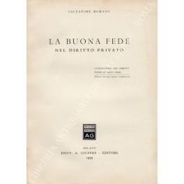 La buona fede nel diritto privato