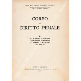 Corso di diritto penale Corso di diritto penale