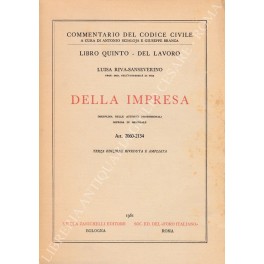 Della impresa. Disciplina delle attività professionali. Impresa in generale. Art. 2060-2134