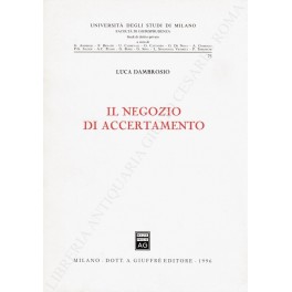 Il negozio di accertamento