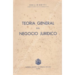 Teoria general del negocio juridico Teoria general del negocio juridico