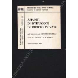 Appunti di istituzioni di diritto privato Appunti di istituzioni di diritto privato