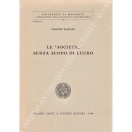 Le società senza scopo di lucro