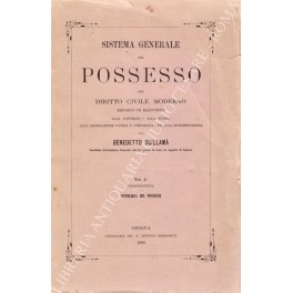 Sistema generale del possesso Sistema generale del possesso