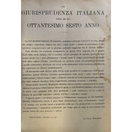 Giurisprudenza Italiana Giurisprudenza Italiana