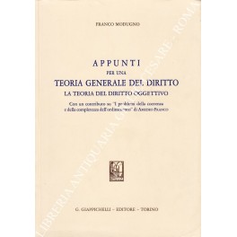 Appunti per una teoria generale del diritto