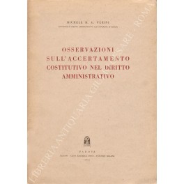 Ossevazioni sull'accertamento costitutivo