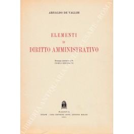 Elementi di diritto amministrativo