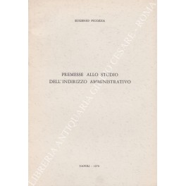 Premesse allo studio dell'indirizzo amministrativo Premesse allo studio dell'indirizzo amministrativo