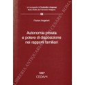 Autonomia privata e potere di disposizione
