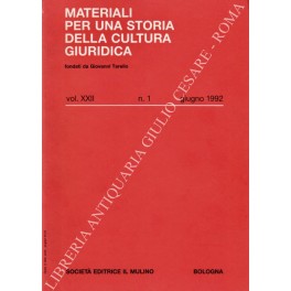 Materiali per una storia della cultura giuridica Materiali per una storia della cultura giuridica