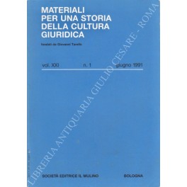 Materiali per una storia della cultura giuridica Materiali per una storia della cultura giuridica