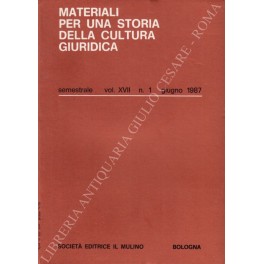 Materiali per una storia della cultura giuridica Materiali per una storia della cultura giuridica