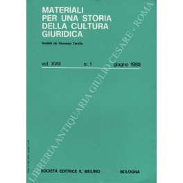 Materiali per una storia della cultura giuridica Materiali per una storia della cultura giuridica