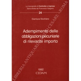 Adempimento delle obbligazioni pecuniarie 