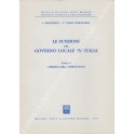 Le funzioni del governo locale in Italia
