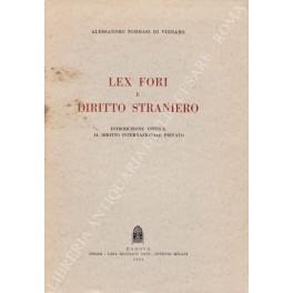 Lex fori e diritto straniero