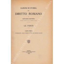 Lezioni di storia del diritto romano Lezioni di storia del diritto romano