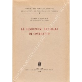 Le condizioni generali di contratto