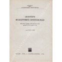 Questioni di legittimità costituzionale