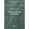 Il recesso unilaterale dal contratto