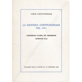 La giustizia costituzionale nel 1983 La giustizia costituzionale nel 1983