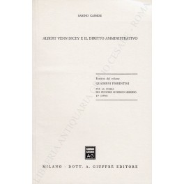 Albert Venn Dicey e il diritto amministrativo Albert Venn Dicey e il diritto amministrativo