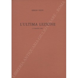 L'ultima lezione (15 maggio 1985)