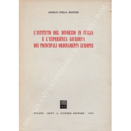 L'istituto del divorzio in Italia e l'esperienza giuridica