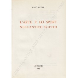 L'arte e lo sport nell'Antico Egitto