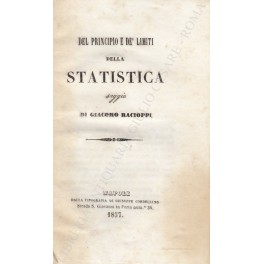 Del principio e de limiti della statistica Del principio e de limiti della statistica