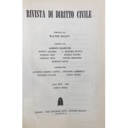 Rivista di diritto civile Rivista di diritto civile