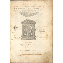 Decretales Gregorii Noni Pontificis Decretales Gregorii Noni Pontificis