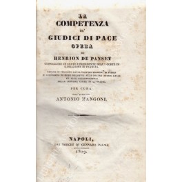 La competenza dei giudici di pace La competenza dei giudici di pace