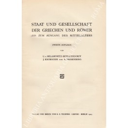 Staat und gesellschaft der Griechen und Romer