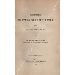 Beschrankte haftung des schuldners