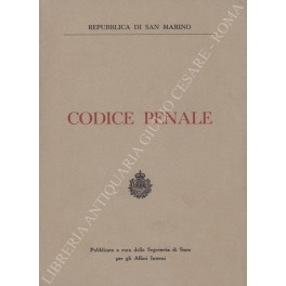 Codice penale della Repubblica di San Marino Codice penale della Repubblica di San Marino