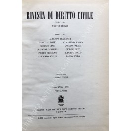 Rivista di diritto civile. Rivista di diritto civile.