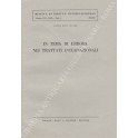 In tema di errore nei trattati internazionali